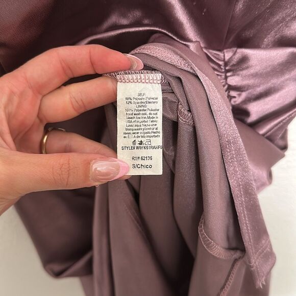 Guess Purple Ruched Bodycon Mini Dress - Picture 5 of 8